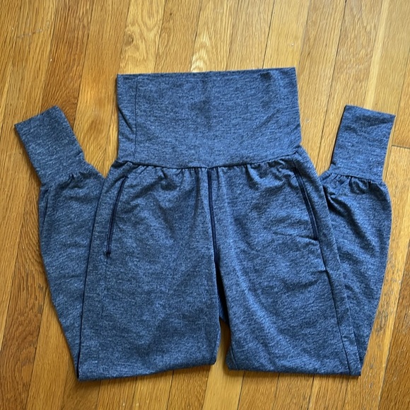 Aerie Gray Foldover Jogger Harem Lounge Pants XXS - Picture 11 of 11